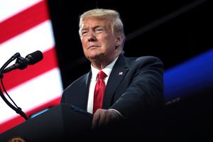 Donald J. Trump President of the United States speaks to a large crowd at "An Address to Young America" an event hosted by Students for Trump and Turning Point Action. Donald J. Trump President of the United States speaks to a large crowd at "An Address to Young America" an event hosted by Students for Trump and Turning Point Action.