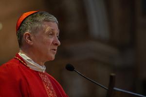 Cardinal Blase Cupich of Chicago celebrated Mass with members of the United States Conference of Catholic Bishops' Region VII who gathered at the Basilica of St. Bartholomew on the Island on Dec. 13, 2019, during their ad Limina Apostolorum visit. Cardinal Blase Cupich of Chicago celebrated Mass with members of the United States Conference of Catholic Bishops' Region VII who gathered at the Basilica of St. Bartholomew on the Island on Dec. 13, 2019, during their ad Limina Apostolorum visit.