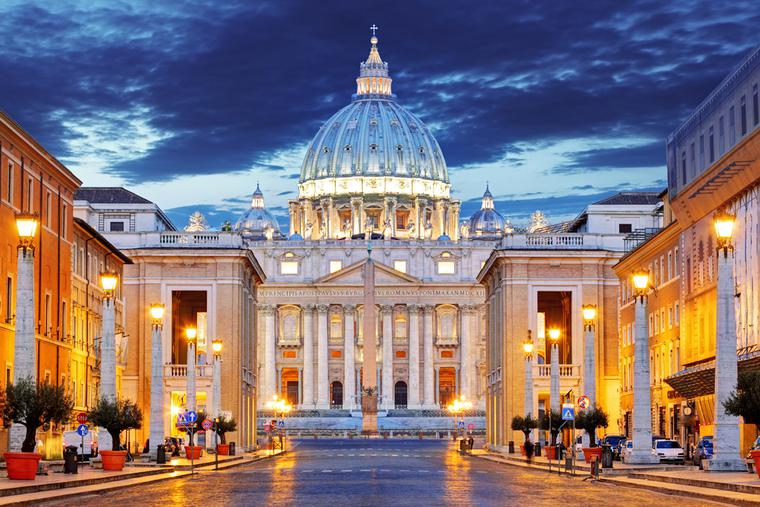 St. Peter's Basilica inside Vatican City. St. Peter's Basilica inside Vatican City.