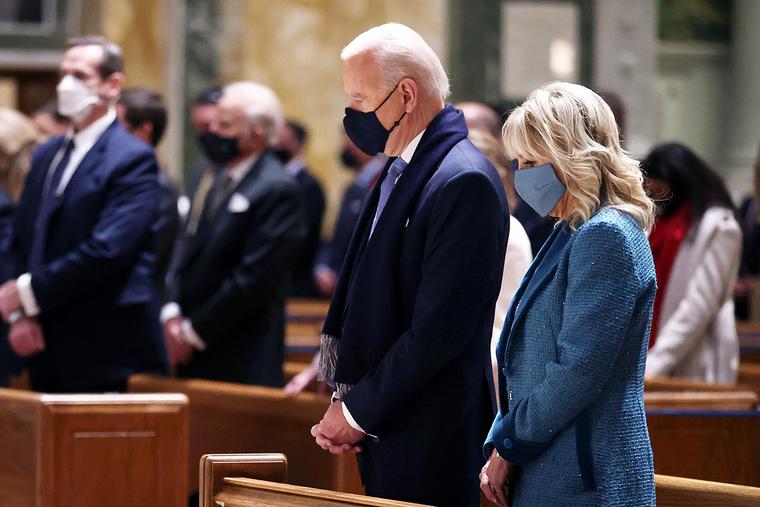 President Joe Biden and Dr. Jill Biden attend Mass at St. Matthew’s Cathedral in Washington, D.C., before the presidential inauguration on Jan. 20. President Joe Biden and Dr. Jill Biden attend Mass at St. Matthew’s Cathedral in Washington, D.C., before the presidential inauguration on Jan. 20.