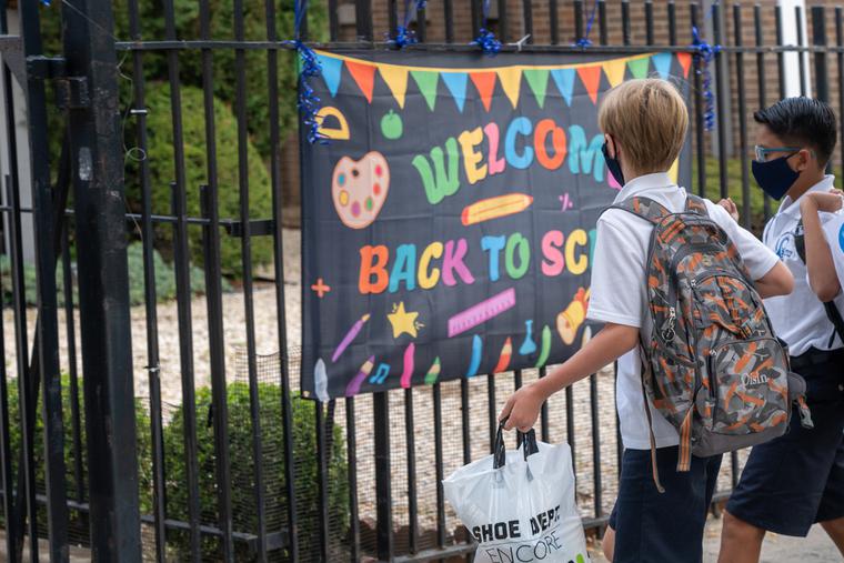 On September 9, 2020, students attend first day of in-person learning at Catholic schools in the Archdiocese of New York at Immaculate Conception Catholic Academy. On September 9, 2020, students attend first day of in-person learning at Catholic schools in the Archdiocese of New York at Immaculate Conception Catholic Academy.
