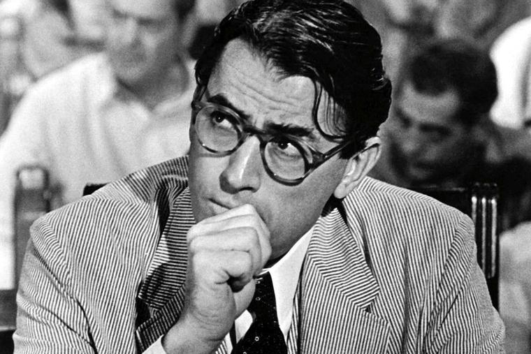 Gregory Peck portrays Atticus Finch in the 1962 film version of To Kill a Mockingbird Gregory Peck portrays Atticus Finch in the 1962 film version of To Kill a Mockingbird