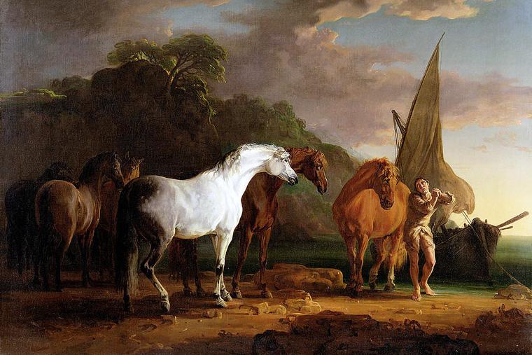Sawrey Gilpin, “Gulliver Taking His Final Leave of the Land of the Houyhnhnms,” 1769 Sawrey Gilpin, “Gulliver Taking His Final Leave of the Land of the Houyhnhnms,” 1769