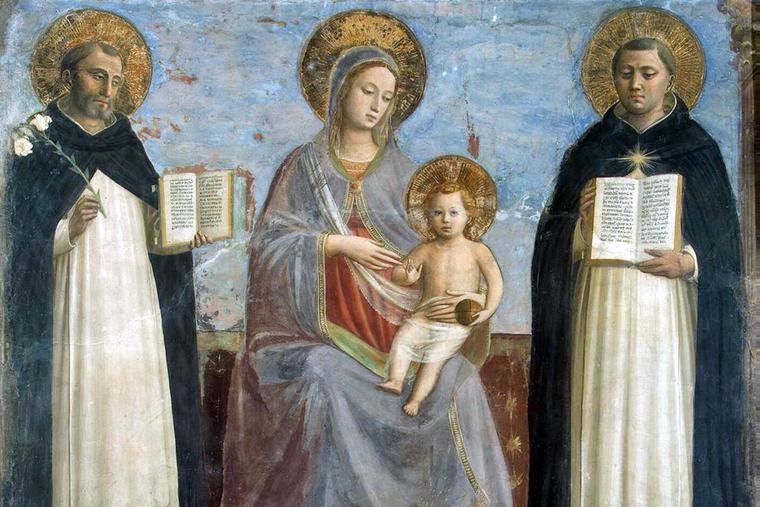 Fra Angelico, “Virgin and Child with Sts. Dominic and Thomas Aquinas,” c. 1427 Fra Angelico, “Virgin and Child with Sts. Dominic and Thomas Aquinas,” c. 1427