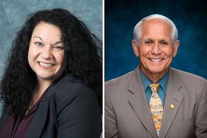 L to R: Kentucky House of Representatives Minority Whip Angie Hatton and Hawaii state Sen. Mike Gabbard are committed to the cause of life.