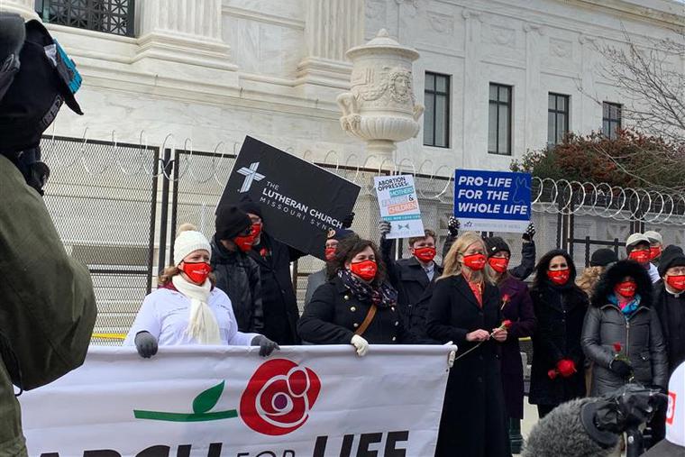 Although the 2021 March for Life was smaller in scale due to the pandemic, it still had the ever-present message: ‘Pro-Life for the Whole Life.’ Although the 2021 March for Life was smaller in scale due to the pandemic, it still had the ever-present message: ‘Pro-Life for the Whole Life.’