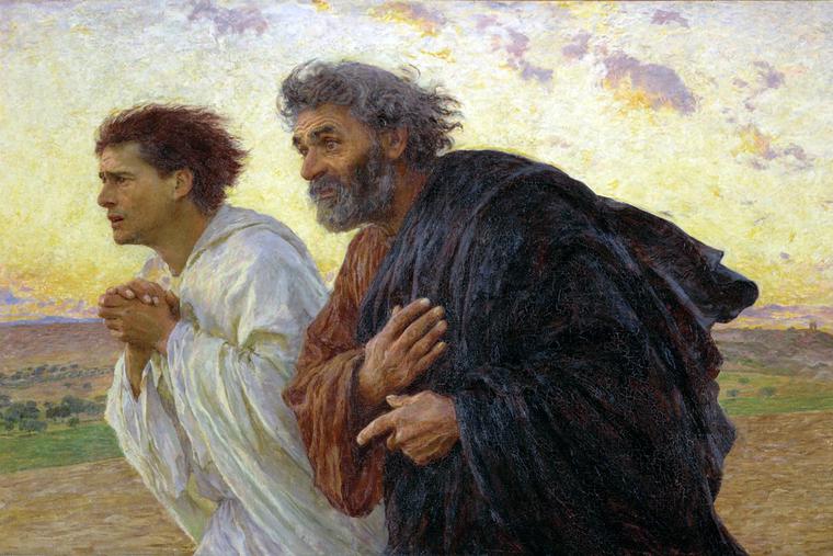 Eugène Burnand, “Peter and John Run to the Empty Tomb,” 1898 Eugène Burnand, “Peter and John Run to the Empty Tomb,” 1898