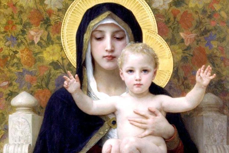 William-Adolphe Bouguereau, “The Virgin of the Lilies,” 1899 William-Adolphe Bouguereau, “The Virgin of the Lilies,” 1899