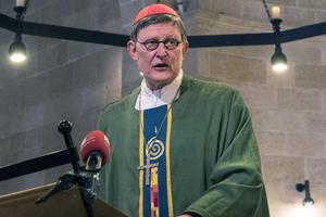 Cardinal Rainer Woelki preaches at the Church of the Multiplication of the Loaves and Fish in Tabgha, Israel, on Feb. 12, 2017. Cardinal Rainer Woelki preaches at the Church of the Multiplication of the Loaves and Fish in Tabgha, Israel, on Feb. 12, 2017.