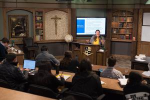 Coursework is Christ-centered at the Augustine Institute. Coursework is Christ-centered at the Augustine Institute.