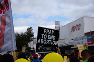Pro-lifers gather outside an abortion facility on McAllen, Texas. Pro-lifers gather outside an abortion facility on McAllen, Texas.