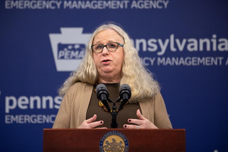 Secretary of Health Dr. Rachel Levine speaking at a virtual press conference for the Pennsylvania Department of Health March 20, 2020. Secretary of Health Dr. Rachel Levine speaking at a virtual press conference for the Pennsylvania Department of Health March 20, 2020.