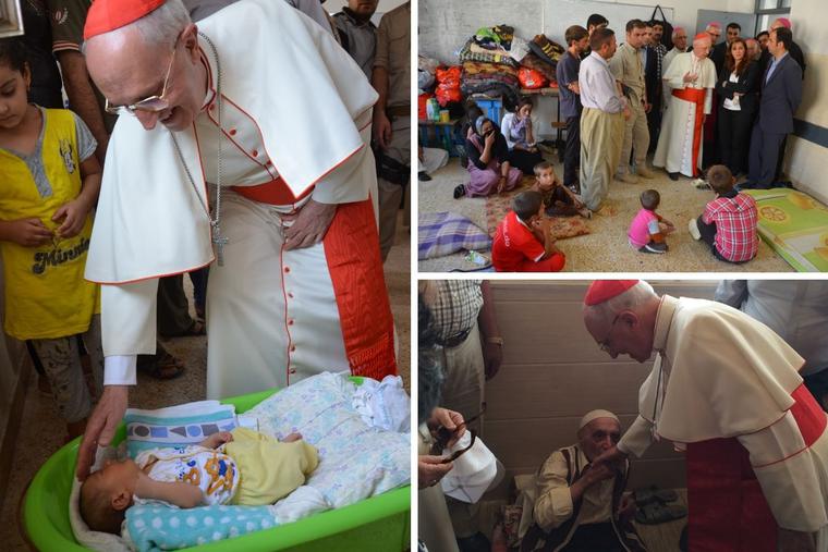 Cardinal Fernando Filoni meets with Iraqi refugees, including Yazidi, in Iraqi Kurdistan, the Governorate of Dohuk. Cardinal Fernando Filoni meets with Iraqi refugees, including Yazidi, in Iraqi Kurdistan, the Governorate of Dohuk.