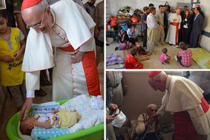 Cardinal Fernando Filoni meets with Iraqi refugees, including Yazidi, in Iraqi Kurdistan, the Governorate of Dohuk. Cardinal Fernando Filoni meets with Iraqi refugees, including Yazidi, in Iraqi Kurdistan, the Governorate of Dohuk.