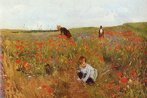 Mary Cassatt, “Picking Flowers in the Field,” 1875 Mary Cassatt, “Picking Flowers in the Field,” 1875