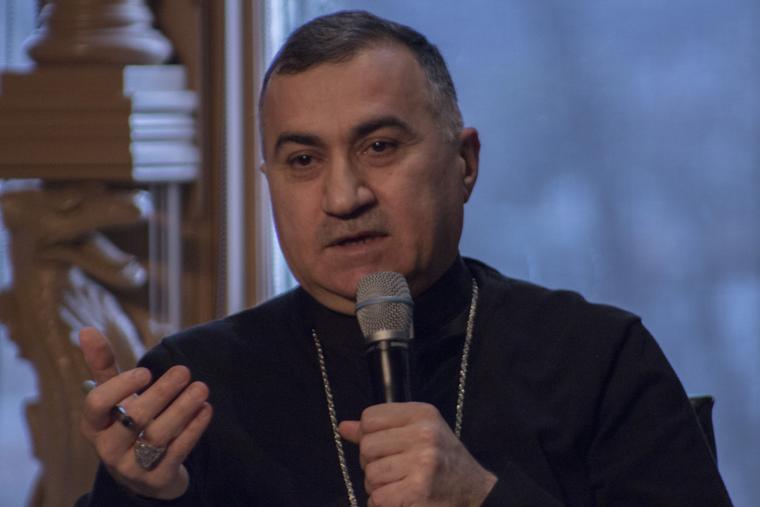 Chaldean Archbishop Bashar Warda of Erbil, Iraq speaks at Georgetown University on February 15, 2018. Chaldean Archbishop Bashar Warda of Erbil, Iraq speaks at Georgetown University on February 15, 2018.
