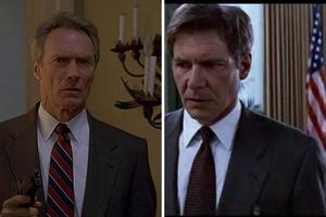 L to R: ‘In the Line of Fire’ (1993) and ‘Clear and Present Danger’ (1994) both get a thumbs-up. L to R: ‘In the Line of Fire’ (1993) and ‘Clear and Present Danger’ (1994) both get a thumbs-up.