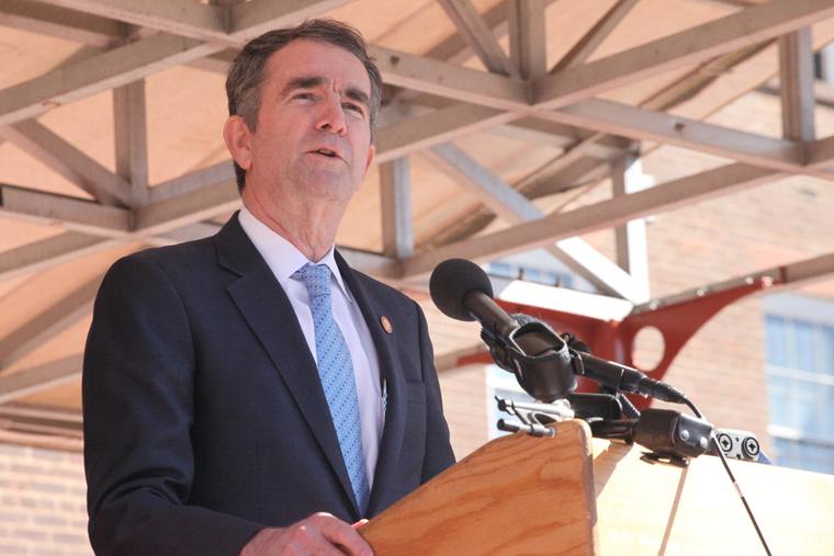 Virginia Governor, Ralph Northam speaking in front of Alexandria City Hall. Virginia Governor, Ralph Northam speaking in front of Alexandria City Hall.