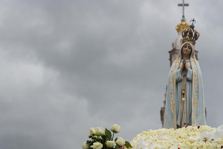 Procession of Our Lady of Fatima statue. Procession of Our Lady of Fatima statue.