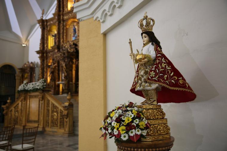 A Santo Niño (Holy Child) statue is seen inside the Cathedral of the Transfiguration of Our Lord, in Palo, Philippines, Jan. 17, 2015. This year Filipino Catholics celebrate 500 years of the arrival of the Christian faith in their country. A Santo Niño (Holy Child) statue is seen inside the Cathedral of the Transfiguration of Our Lord, in Palo, Philippines, Jan. 17, 2015. This year Filipino Catholics celebrate 500 years of the arrival of the Christian faith in their country.
