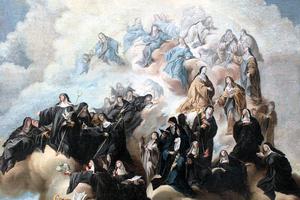 Johann Jakob Zeiller, “Saint Scholastica with Nuns of the Benedictine Order and its Affiliations,” 1748 Johann Jakob Zeiller, “Saint Scholastica with Nuns of the Benedictine Order and its Affiliations,” 1748