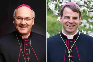 Bishop Rudolf Voderholzer (left) and Bishop Stefan Oster
