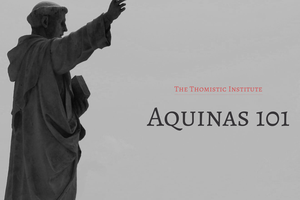 Promotional poster for Aquinas 101. Promotional poster for Aquinas 101.