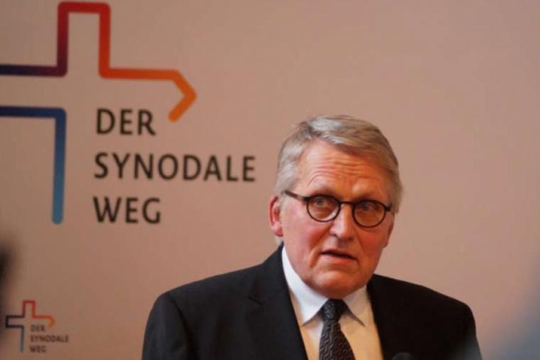 Thomas Sternberg, president of the Central Committee of German Catholics (ZdK), speaks at a ‘Synodal Way’ press conference. Thomas Sternberg, president of the Central Committee of German Catholics (ZdK), speaks at a ‘Synodal Way’ press conference.