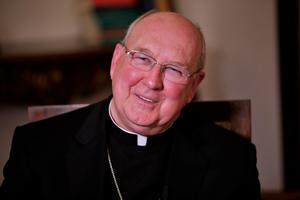 Cardinal Kevin Joseph Farrell, Prefect of the mega-Dicastery of Laity, Family and Life, speaks with CNA/EWTN on May 2, 2017. Cardinal Kevin Joseph Farrell, Prefect of the mega-Dicastery of Laity, Family and Life, speaks with CNA/EWTN on May 2, 2017.