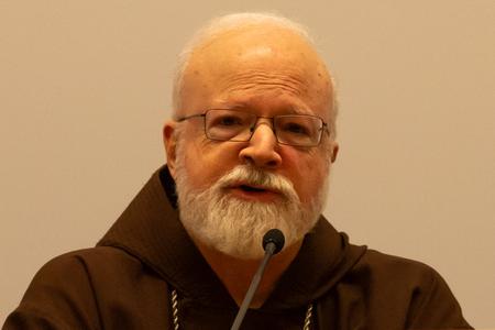 Cardinal Sean O'Malley of Boston at the press briefing about the meeting on "The Protection of Minors in the Church" at the Agustinianum in Rome, Feb. 22, 2019.