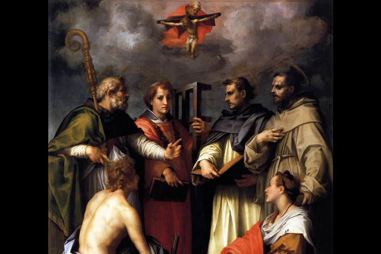 Andrea del Sarto, “The Disputation on the Trinity,” ca. 1517 Andrea del Sarto, “The Disputation on the Trinity,” ca. 1517