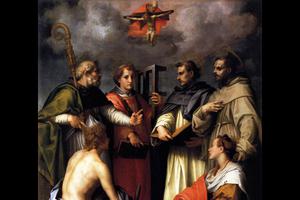 Andrea del Sarto, “The Disputation on the Trinity,” ca. 1517 Andrea del Sarto, “The Disputation on the Trinity,” ca. 1517