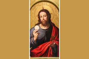 Juan de Juanes (Vicente Juan Masip), ‘Christ the Savior With the Eucharist,’ 1545-1550 Juan de Juanes (Vicente Juan Masip), ‘Christ the Savior With the Eucharist,’ 1545-1550