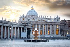 St. Peter's Basilica in Vatican City. St. Peter's Basilica in Vatican City.
