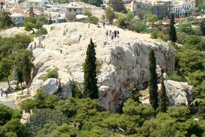 The Areopagus (Mars Hill) in Athens, Greece, is the site of St. Paul’s famous sermon where he proclaimed, “The God who made the world and everything in it is the Lord of heaven and earth and does not live in temples built by hands.” The Areopagus (Mars Hill) in Athens, Greece, is the site of St. Paul’s famous sermon where he proclaimed, “The God who made the world and everything in it is the Lord of heaven and earth and does not live in temples built by hands.”