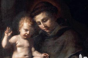 Guercino, “St. Anthony of Padua with the Infant Christ,” 1656 Guercino, “St. Anthony of Padua with the Infant Christ,” 1656