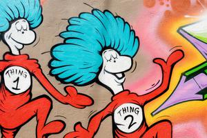 Dr. Seuss' Thing One and Thing Two. Dr. Seuss' Thing One and Thing Two.