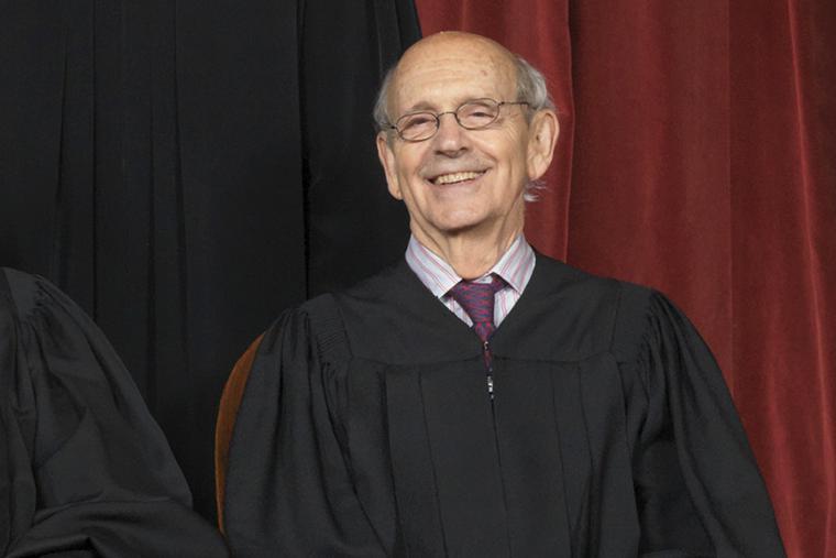 Justice Stephen Breyer poses for an official Supreme Court portrait on June 1, 2017 Justice Stephen Breyer poses for an official Supreme Court portrait on June 1, 2017