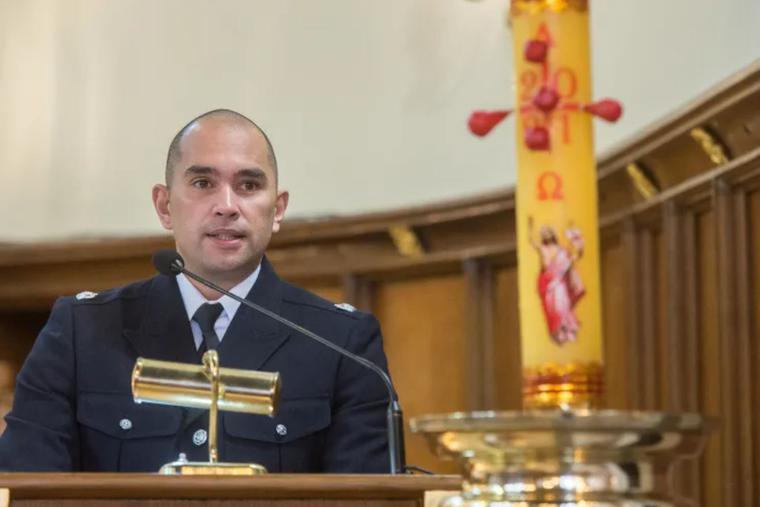 Detective Superintendent Andy Wadey of the Metropolitan Police addresses parishioners at Christ the King parish, in Balham, south London, April 11. Detective Superintendent Andy Wadey of the Metropolitan Police addresses parishioners at Christ the King parish, in Balham, south London, April 11.