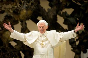 Pope Benedict XVI in 2013. Pope Benedict XVI in 2013.