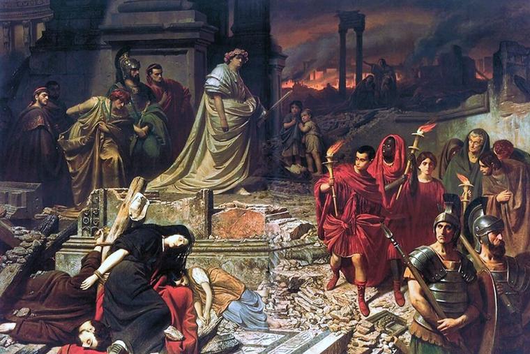 Carl Theodor von Piloty, “Nero Views the Burning of Rome,” ca. 1861 Carl Theodor von Piloty, “Nero Views the Burning of Rome,” ca. 1861