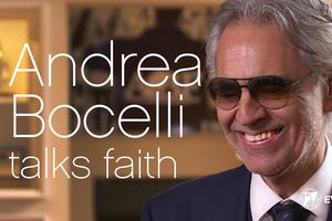 Andrea Bocelli speaks with Colm Flynn for EWTN News In Depth hosted by Montse Alvarado. Andrea Bocelli speaks with Colm Flynn for EWTN News In Depth hosted by Montse Alvarado.