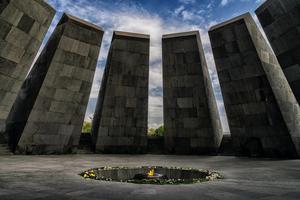 Armenian Genocide Memorial in Yerevan, Armenia. Armenian Genocide Memorial in Yerevan, Armenia.