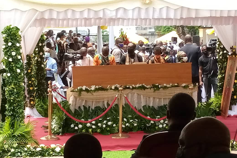 Prelates, priests, and families in Cameroon gather at the funeral for Cardinal Christian Wigyhan Tumi April 20, 2021 Prelates, priests, and families in Cameroon gather at the funeral for Cardinal Christian Wigyhan Tumi April 20, 2021