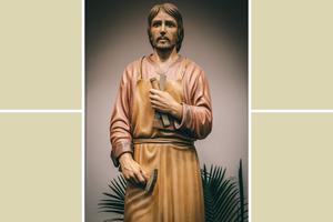 The holy witness of St. Joseph at work inspires young men who are learning various trades. The holy witness of St. Joseph at work inspires young men who are learning various trades.