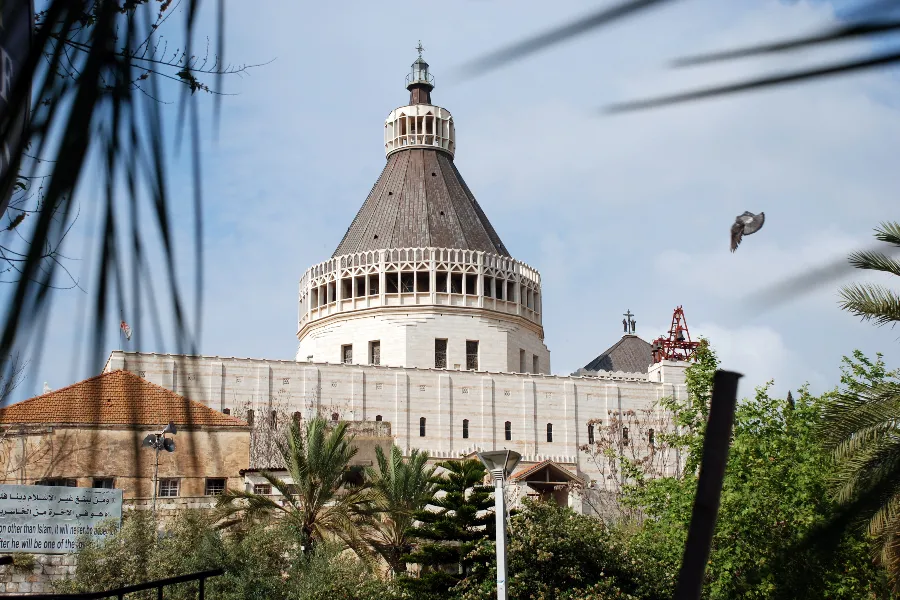 The Basilica of the Annunciation in Nazareth, northern Israel. The Basilica of the Annunciation in Nazareth, northern Israel.