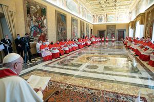 Ordinary Public Consistory for the vote on some Causes of Canonization May 3, 2021. Ordinary Public Consistory for the vote on some Causes of Canonization May 3, 2021.