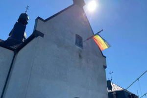 Churches in Germany are flying LGBT pride flags in response to the Vatican’s ‘no’ to same-sex blessings. Churches in Germany are flying LGBT pride flags in response to the Vatican’s ‘no’ to same-sex blessings.