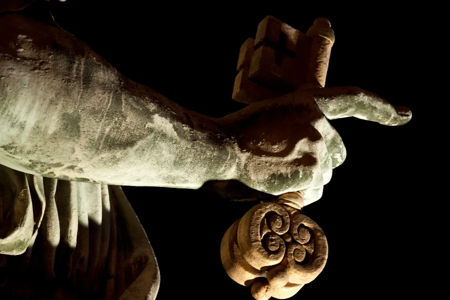 The hand of the statue of St. Peter in St. Peter’s Square, pictured Feb. 28, 2013. The hand of the statue of St. Peter in St. Peter’s Square, pictured Feb. 28, 2013.