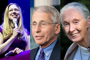(L-R) Clinton Foundation Chair Chelsea Clinton, Dr. Anthony Fauci of the Biden administration and anthropologist Jane Goodall all took part in the Vatican's Health Conference May 6-8, 2021. (L-R) Clinton Foundation Chair Chelsea Clinton, Dr. Anthony Fauci of the Biden administration and anthropologist Jane Goodall all took part in the Vatican's Health Conference May 6-8, 2021.